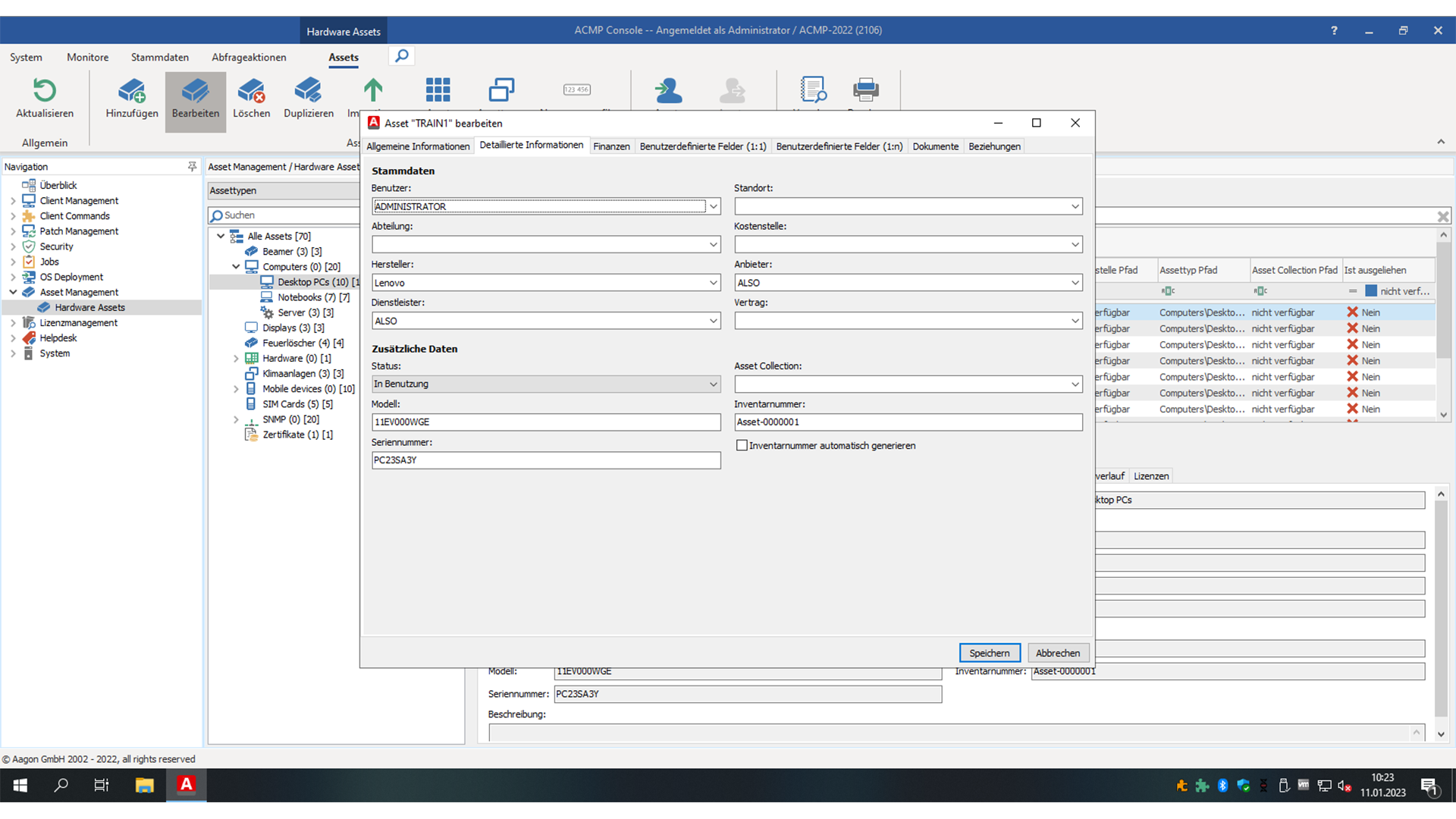 screenshot of ACMP Suite